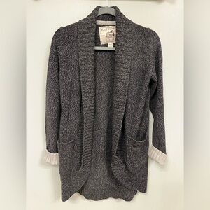 ROOTS Genuine Roots Cabin Canada Oversized Cardigan Sweater Wrap‎